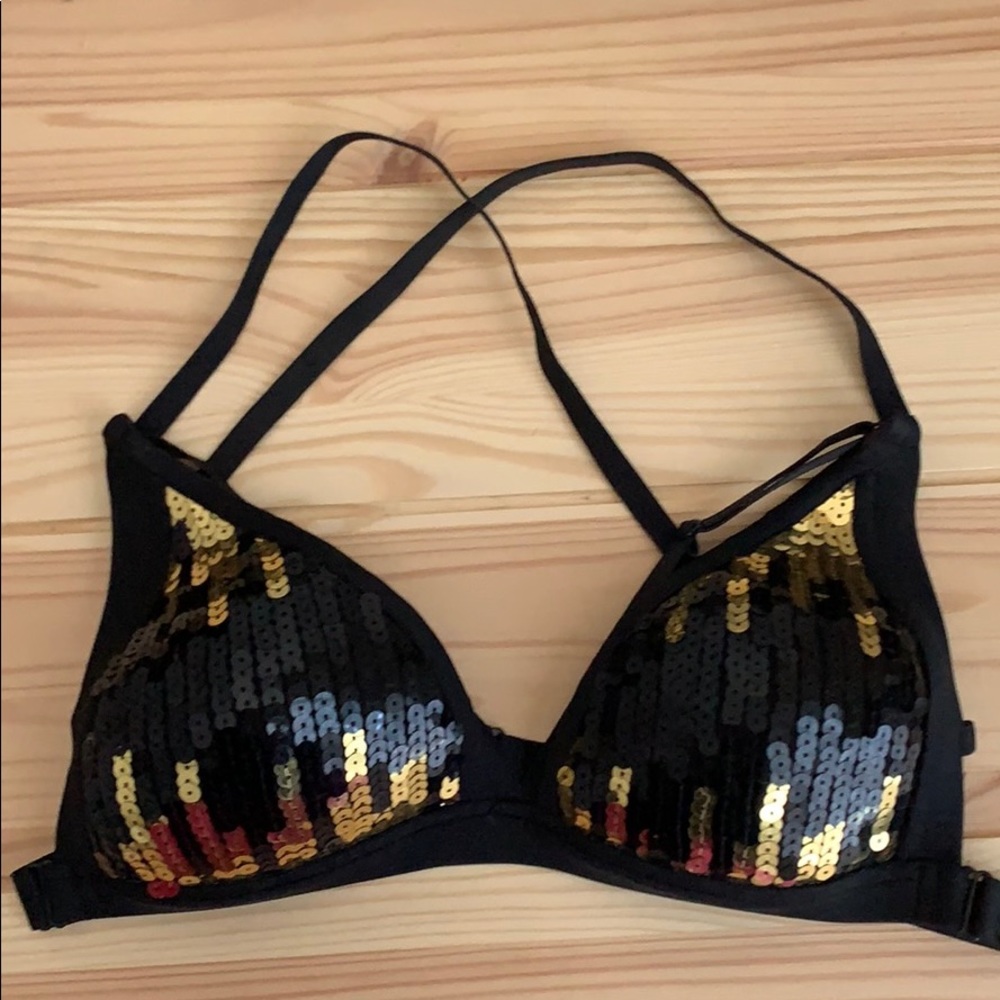 Bandurska polewear strappy sequin bra